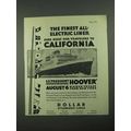 1931 Dollar Steamship Lines Ad - All-Electric L...