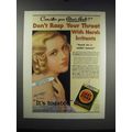 1931 Lucky Strike Cigarettes Ad - Hazel Bofinger