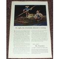 1949 Travelers Insurance Ad, Riverbanks Shouted Warning
