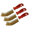 3 x Genuine Spid Steel (Brass Plated) Wire Brus...