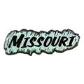 Missouri Silver Prism Fridge Magnet
