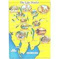 United Kingdom; land map; Wales the Lake District