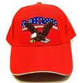 USA Bald Eagle America Patriotic Red Baseball C...