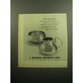 1958 Georg Jensen Creamer and Sugar Advertisement - Two for Tea