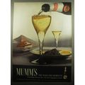 1959 Mumm's Champagne Ad - Mumm's the word for ...