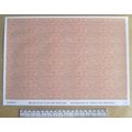 Papier rouge brique clair pour O gauge - échell...