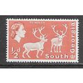 SOUTH GEORGIA 1963 QE2 REINDEER MNH UNMOUNTED M...