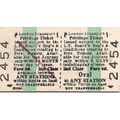London Transport Edmondson Privilege Ticket - O...