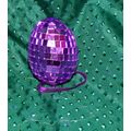 PURPLE MOSIAC GLASS EGG ORNAMENT