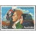 AUSTRALIA, Australia Day, Ethnic Diversity, blue 1982, 24c, #2