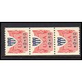 CVP31 50c Shield Very Fine MNH Dry Gum Strip of...