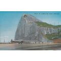 Gibraltar Rock From Airfield Airport Vintage Po...