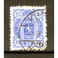 FINLAND 1889 SG 151 25p BLUE FINE USED #7