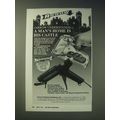1989 Arrow Staple Gun and Glue Stix Ad - (Arrow Understands) A Man's home is