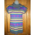 Bongo Girls Side Button Cowl Neck Snowflake Pri...