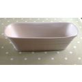 12 WHITE CERAMIC TROUGH FLOWER TUB POT PLANTER ...