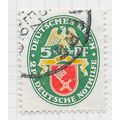 EMPIRE GERMANY 1929 CHARITY ARMS BREMEN 5Pf USE...