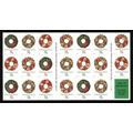 Holiday Wreaths Christmas Booklet Pane of Twent...
