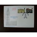 1975 GB National Stamp Day Festival Hall illust...