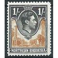 Northern Rhodesia 1938 SG50 1/- Yellow-Brown & ...