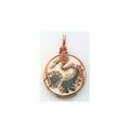 Iron Oxide Porcelain Copper Wire Wrap Pendant 3