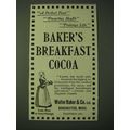 1900 Walter Baker & Co.'s Baker's Breakfast Coc...