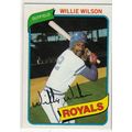1980 Topps baseball card 157 Willie Wilson - Ro...
