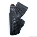 LH S&W 469 3.5" Black Basket Weave Leather Goul...