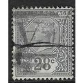 CEYLON 1886 28c WATER MARK CROWN CA USED SG199