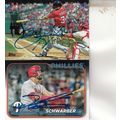 BRYCE HARPER & KYLE SCHWARBER AUTOGRAPH 2015/24...