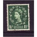 GREAT BRITAIN 1952 SG517 QEII TUDOR 1 1/2d GREE...