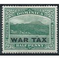 Dominica 1918 SG57 1/2d Deep Green WAR TAX Moun...