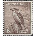 AUSTRALIA, BIRD, Kookaburra, brown 1956, 6d