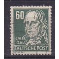 GERMANY 1948 RUSSIAN ZONE 60PF HEGEL USED SG R46