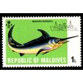 Maldives 1973 Fish 1L MNH Stamp Swordfish.