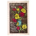 FONDEST BIRTHDAY WISHES.. used vintage postcard...
