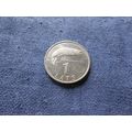 1992 LATVIA 1 LATS COIN.