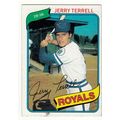 1980 Topps baseball card 98 Jerry Terrell - Royals