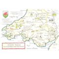 United Kingdom; land map; South Wales the March...
