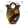Vintage Wedding Vase Double Spout Mexican Nativ...