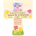You Can Talk to God Anytime Cross Plaque Porcel...