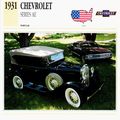 Collectors Club card. Classic Cars. Chevrolet S...