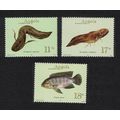 Angola Freshwater Fish 3v 2001 MNH SG#1620-1622