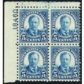 586, Mint HR 5¢ Plate Block SCV $275 - Stuart Katz