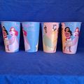 New ZAK Lot 4 Disney PRINCESS TUMBLERS Plastic ...