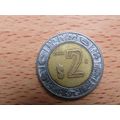 Mexico 2000 2 Peso Centavos Coin