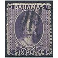 Bahamas 1863.SG30 6d Lilac Good/Fine Used.