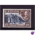CEYLON 1935 SG 375 25c DEEP BLUE AND CHOCOLATE ...