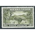 Sierra Leone 1938 SG194 5d Olive-Green Mounted ...