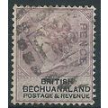 British Bechuanaland 1888 SG11 2d Lilac & Black...